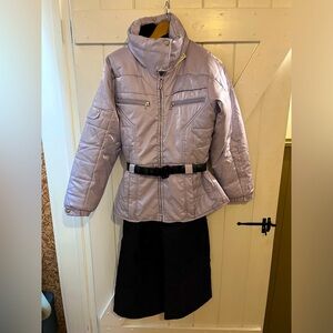 NILS vintage pink / Lavender Ski Jacket with Black Accents